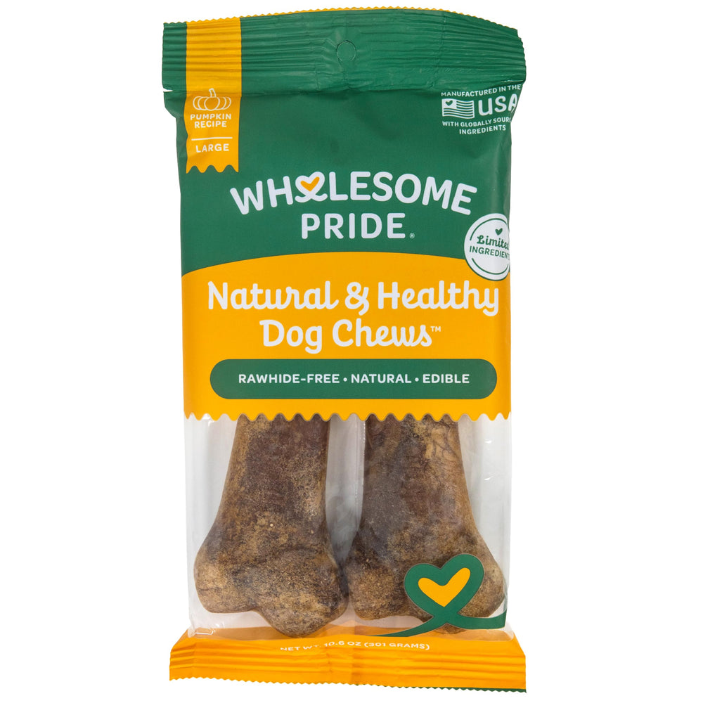Wholesome Pride os chien potiron grand, friable et digestible, idéal pour les grands chiens.