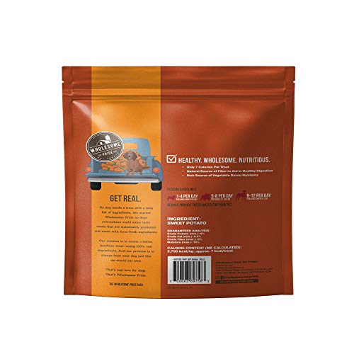 Wholesome Pride sachet 16 oz, bouchées patate douce faciles à stocker.