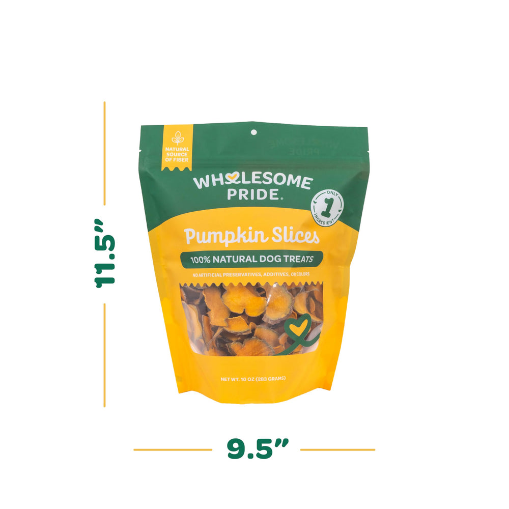 Wholesome Pride Tranches Courge Chien Appétence Naturelle: récompense saine et délicieuse