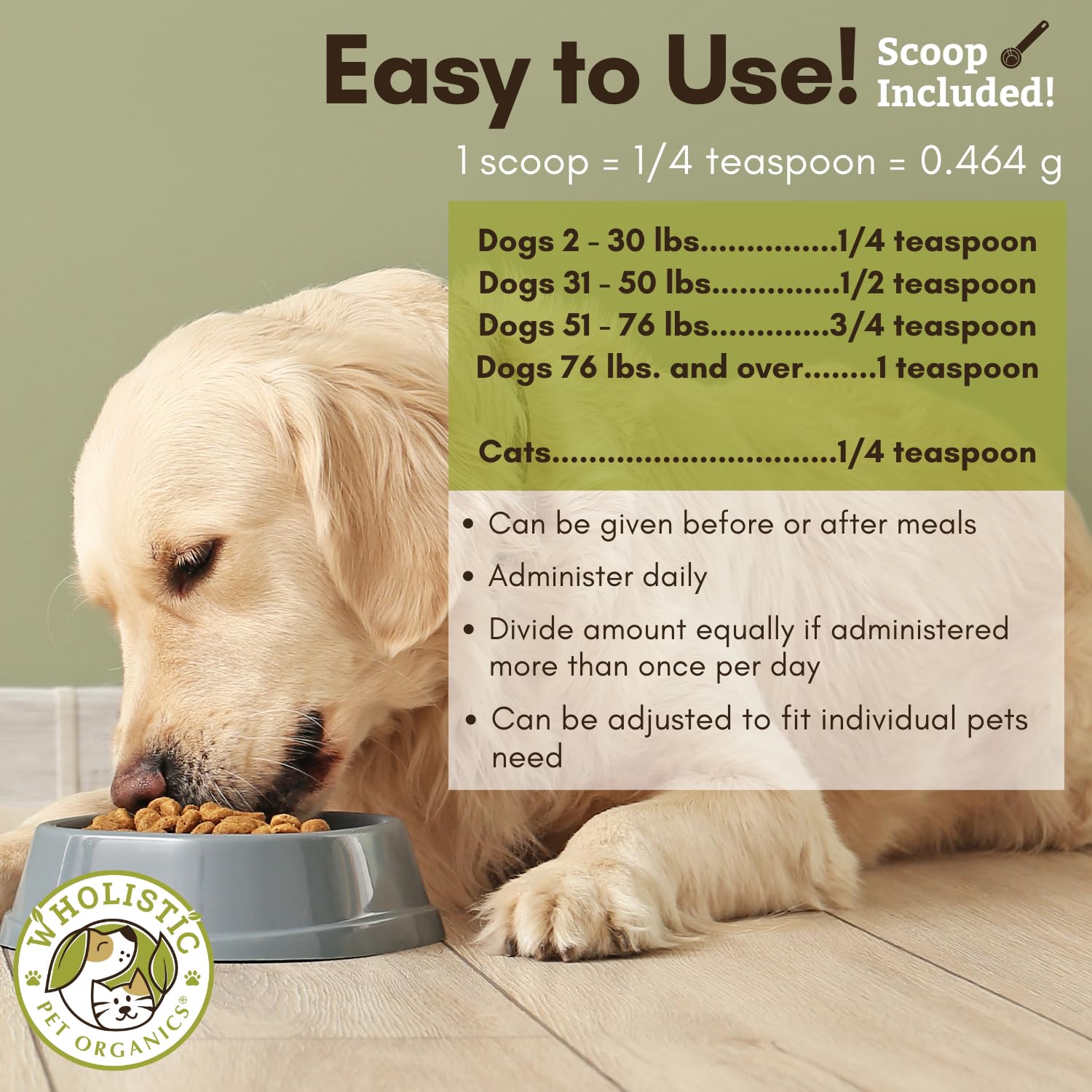 Wholistic Pet Organics canneberge NASC : sceau de qualité reconnu.