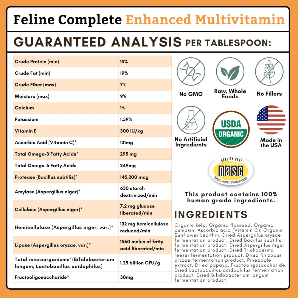 Wholistic Pet Organics chat-immunite-soutien-poudre: soutien immunitaire potentiel