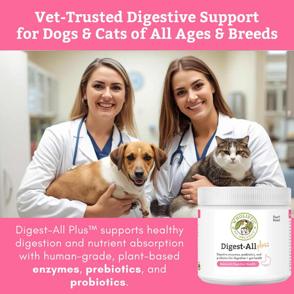 Wholistic Pet Organics — dose-probiotiques, administration facile au quotidien.