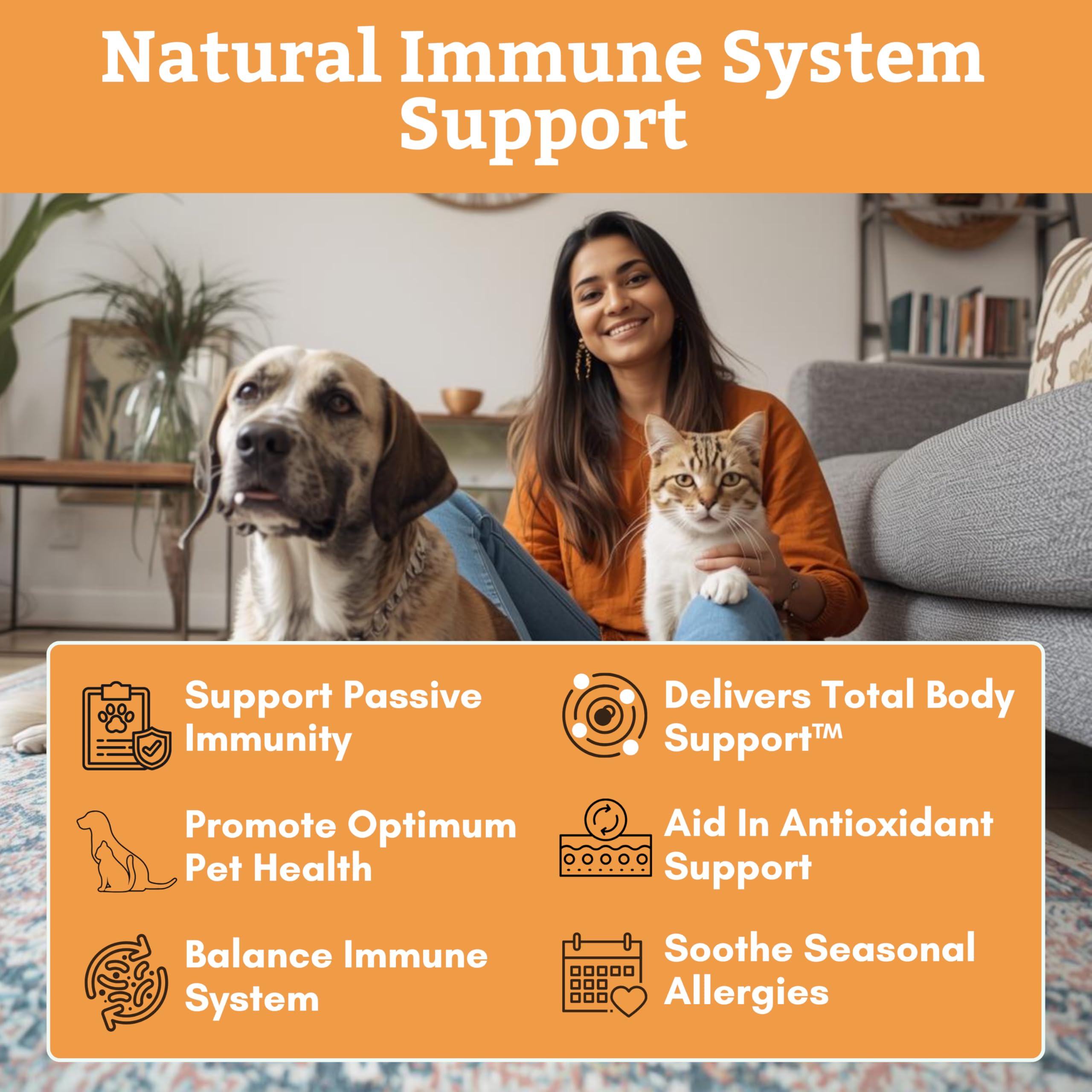 Wholistic Pet Organics Ester-C Poudre chien mangeant: intégration facile dans la nourriture.