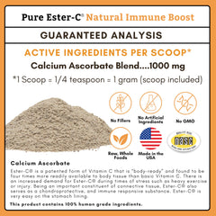 Wholistic Pet Organics Ester-C Poudre—poudre fine favorisant peau et pelage.