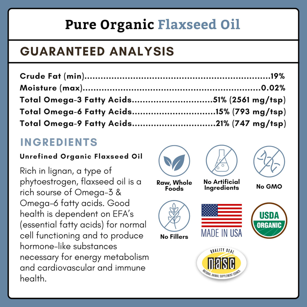 Fabriqué aux États-Unis NASC certifié Wholistic Pet Organics.