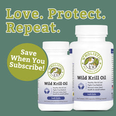 Wholistic Pet Organics gélules molles faciles à administrer pour chiens et chats.