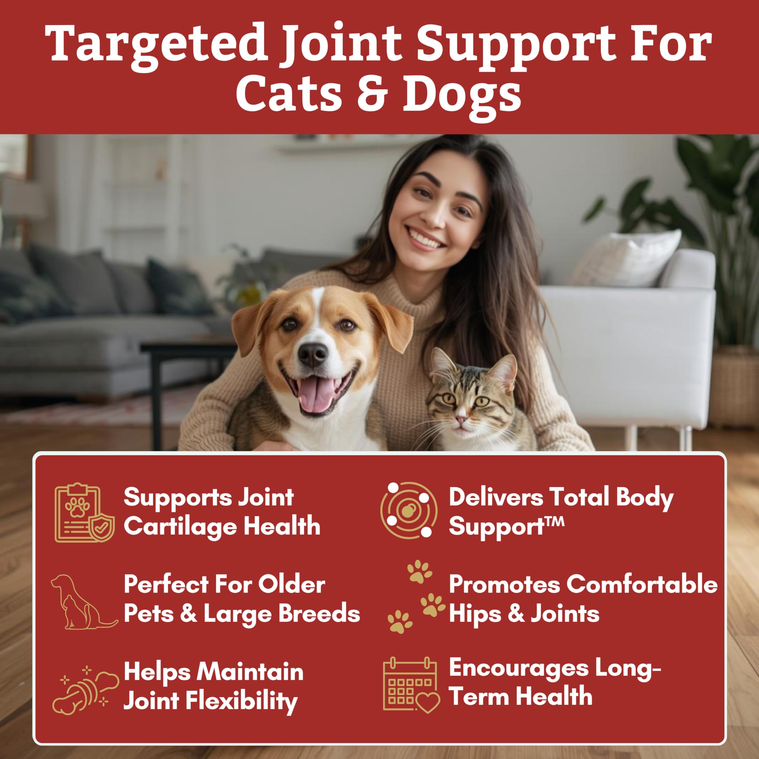 Wholistic Pet Organics Max Strength – palourde-verte : ingrédient naturel pour la mobilité des chiens et chats.