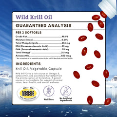 Wholistic Pet Organics pelage brillant grâce à l’huile de krill.