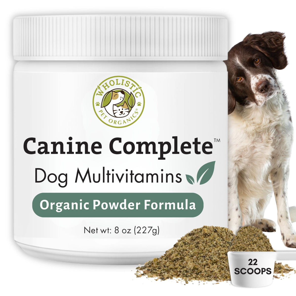 Wholistic Pet Organics Complet Chien - poudre nutritionnelle quotidienne pour chiens