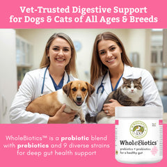 Cuillère-mesure WholeBiotics facilitant l’ajout au repas quotidien de votre animal