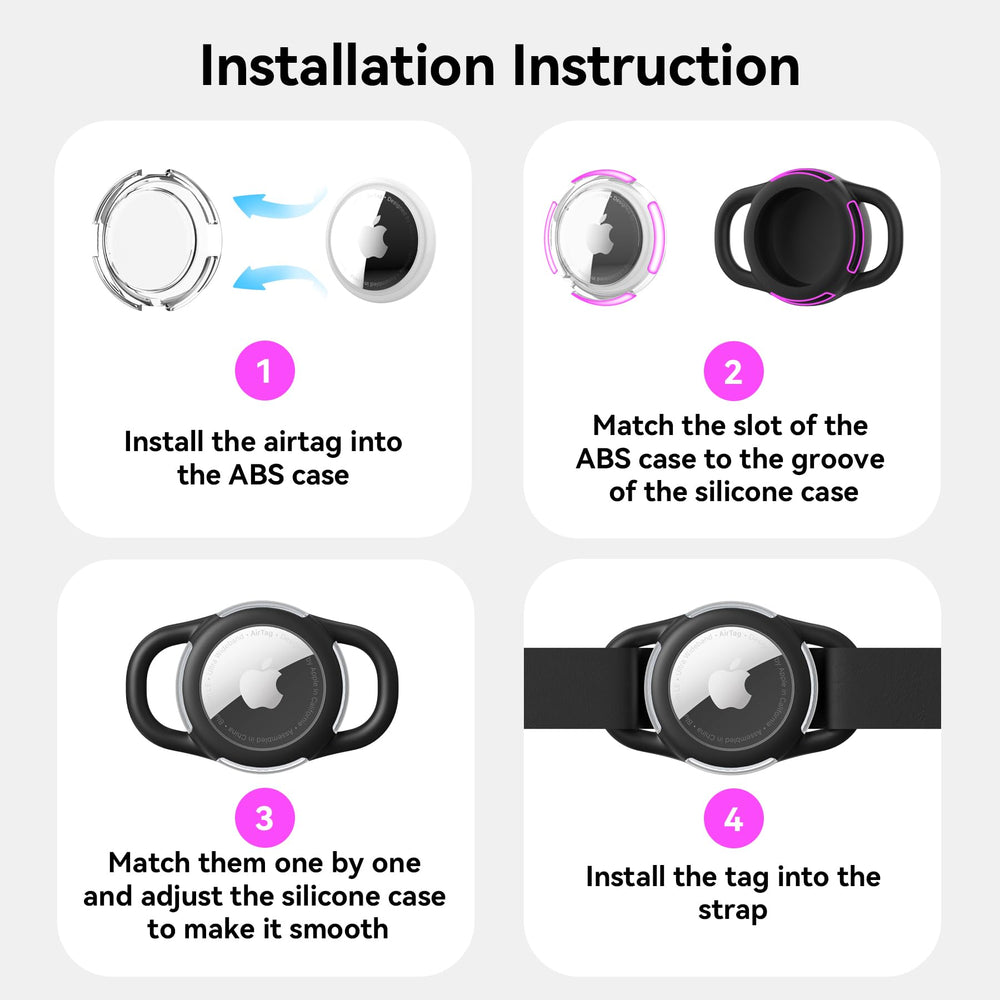 WhoseID étui AirTag compatible Apple, traçage sans souci