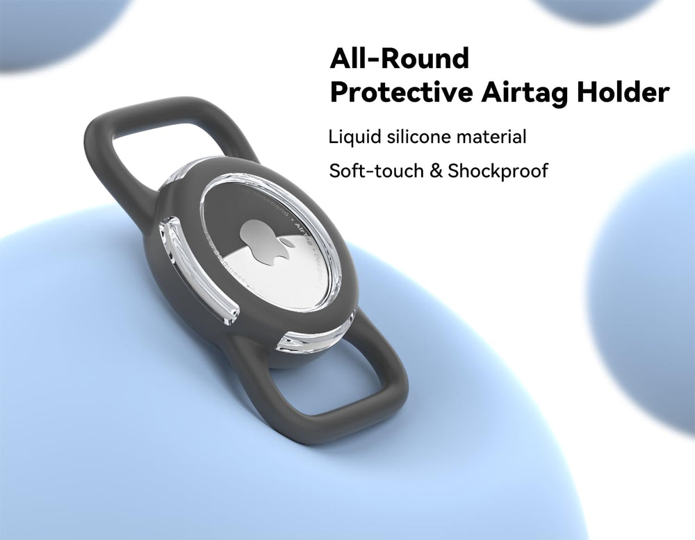 WhoseID étui Airtag compatible avec le traqueur d'Apple pour fixation facile.