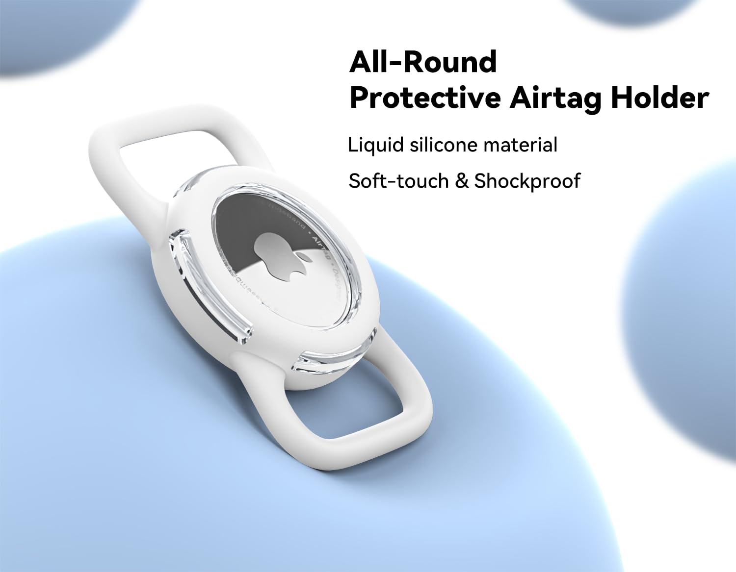 WhoseID étui AirTag protection complète, résiste aux chocs pendant les sorties