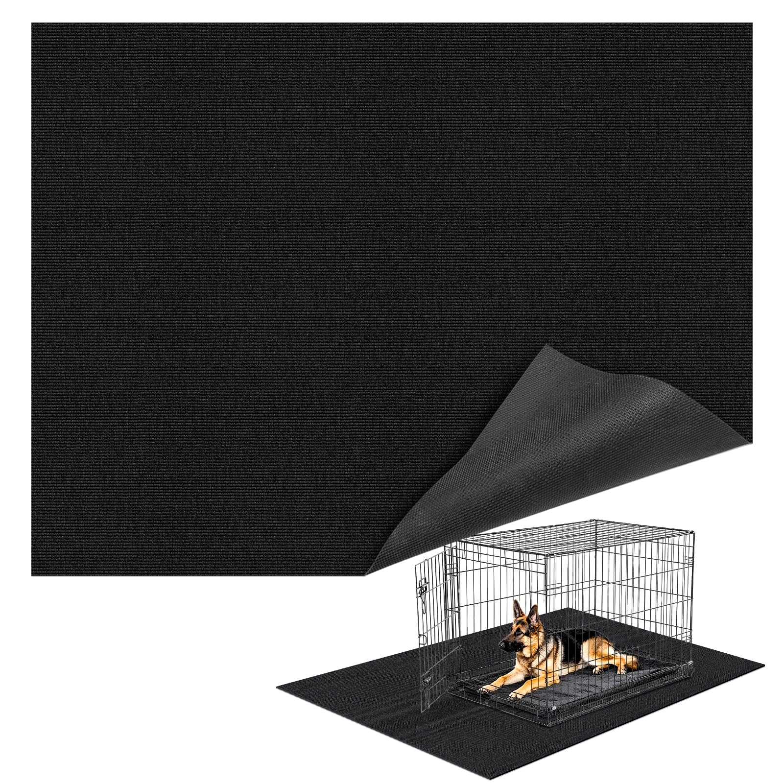 Tapis Wibeelee pour caisse chien 32x50 etanche, protège sols et donne espace confortable.
