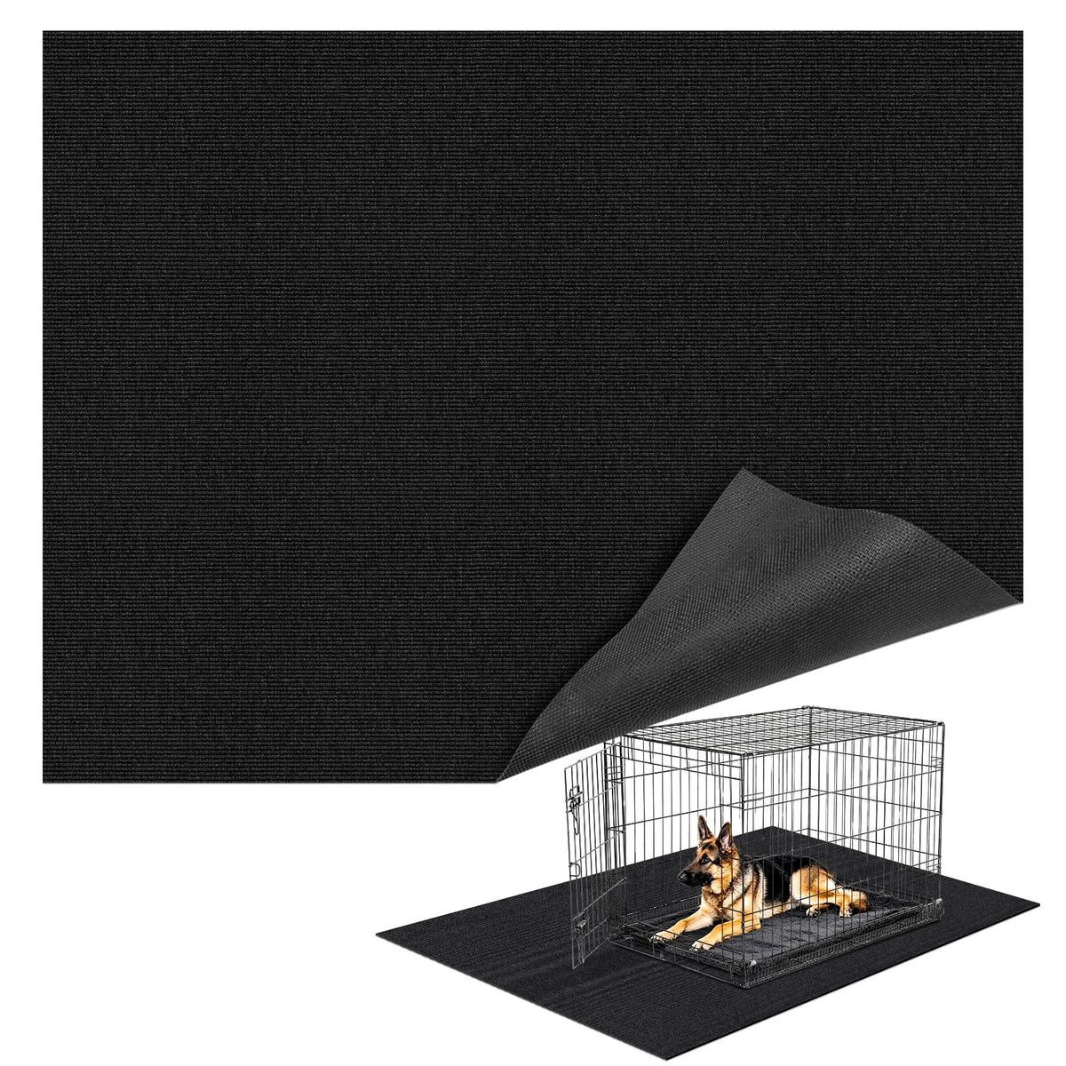 Tapis Wibeelee pour caisse chien 32x50 etanche, protège sols et donne espace confortable.