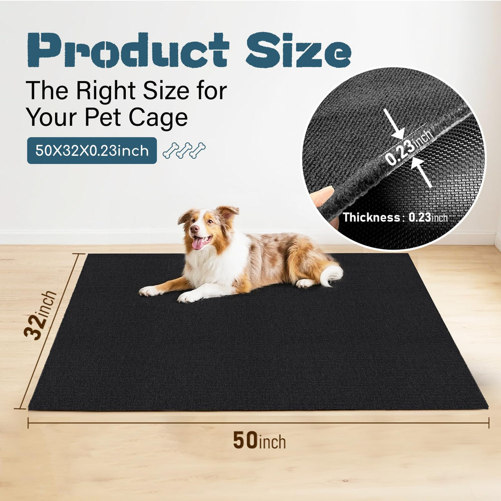 Tapis Wibeelee dos antiderapant pour caisse chien, sécurité lors des déplacements.
