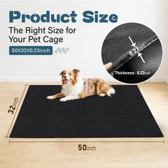 Tapis Wibeelee dos antiderapant pour caisse chien, sécurité lors des déplacements.