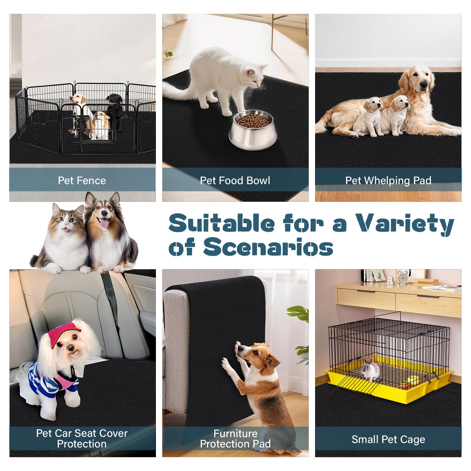 Tapis Wibeelee prêt pour le lavage et réutilisable après usage.