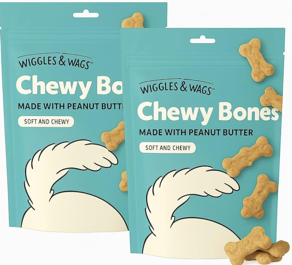 Wiggles & Wags os doux au beurre d arachide, récompense idéale pour l entrainement.