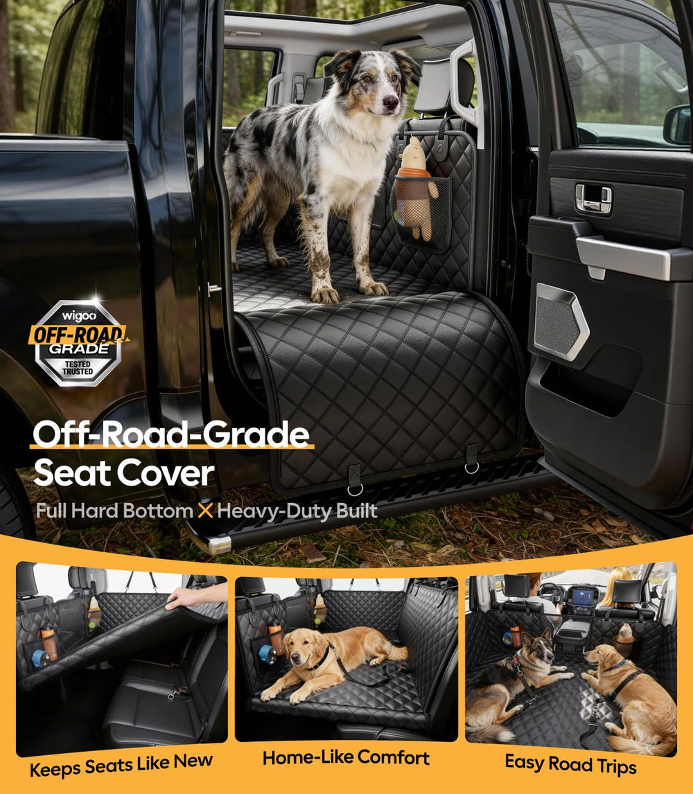 Wigoo hamac chien auto – surface robuste supportant jusqu’à 450-livres.