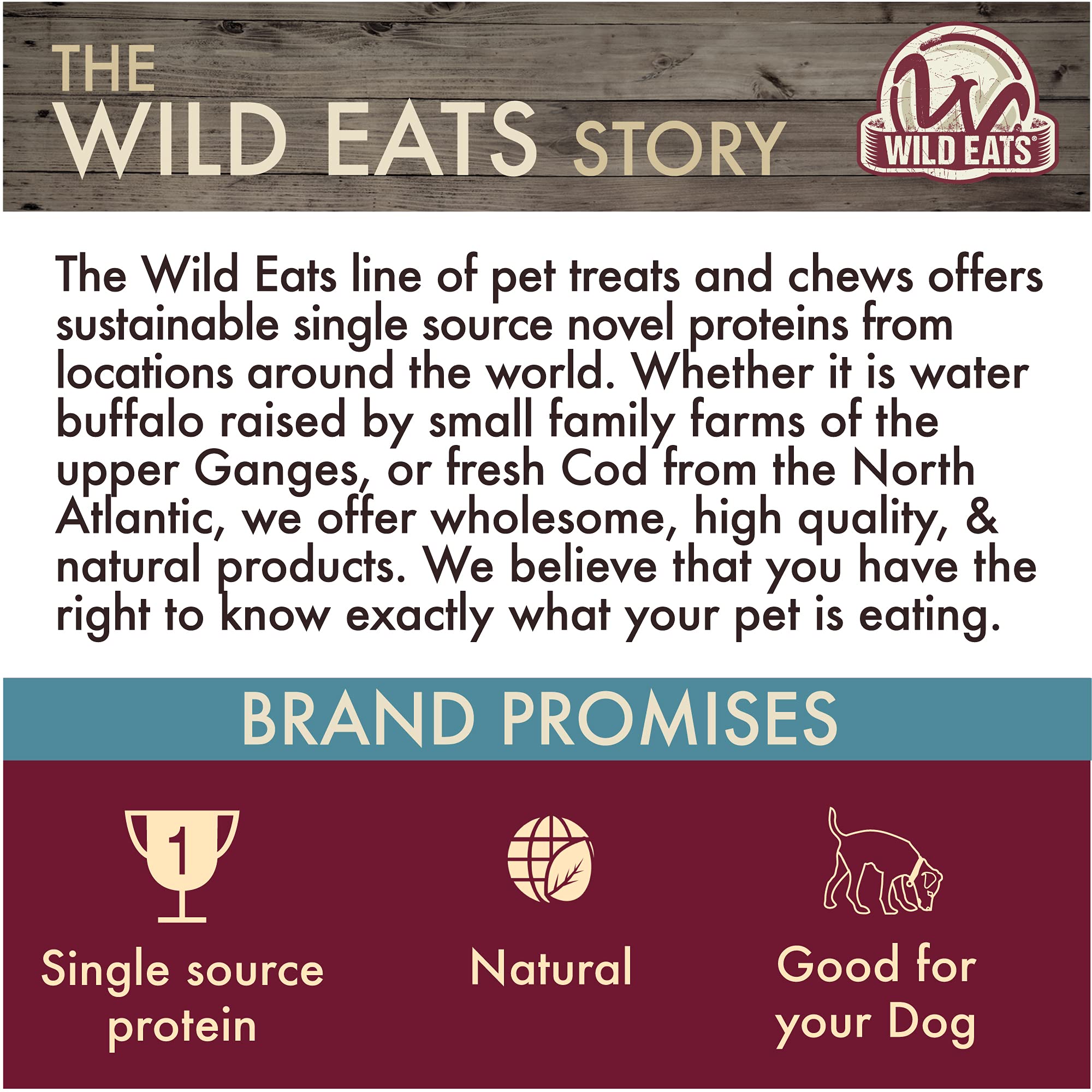 Wild Eats arôme naturel buffle sans peau, appétence renforcée.