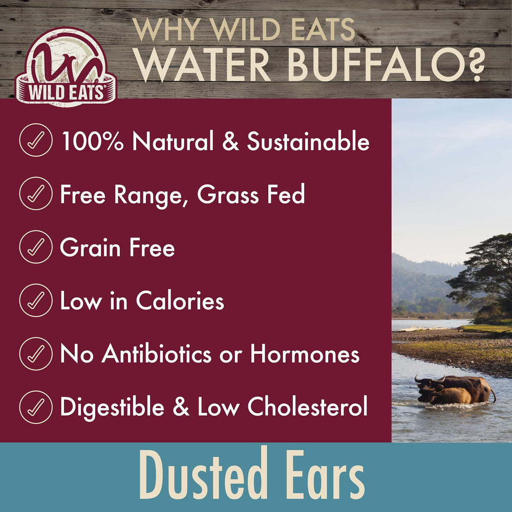 Wild Eats oreille buffle poudree tranche visible – texture et portion idéales