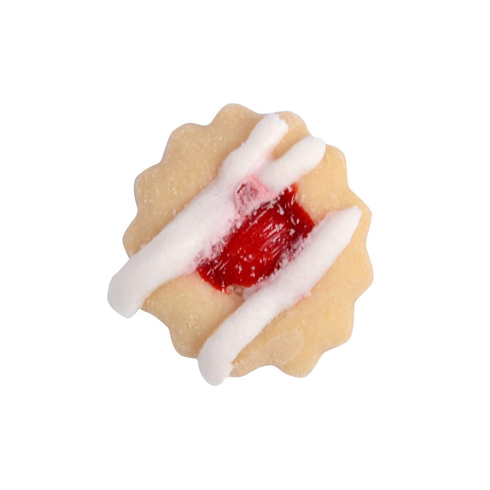 Sachet refermable protège la fraîcheur des Danishes au cerise artificielle.