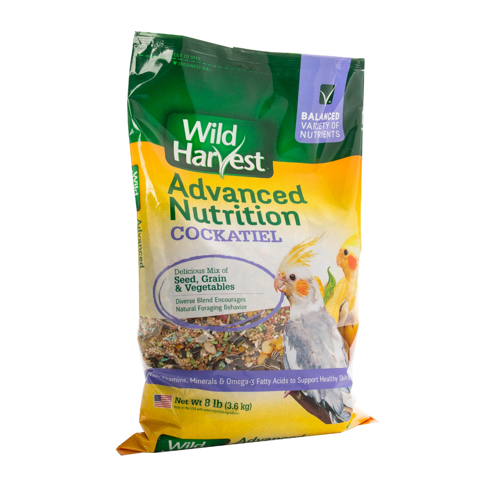 Wild Harvest cacatoes sante-peau-plumage: soutient potentiel avec vitamines et acides gras.