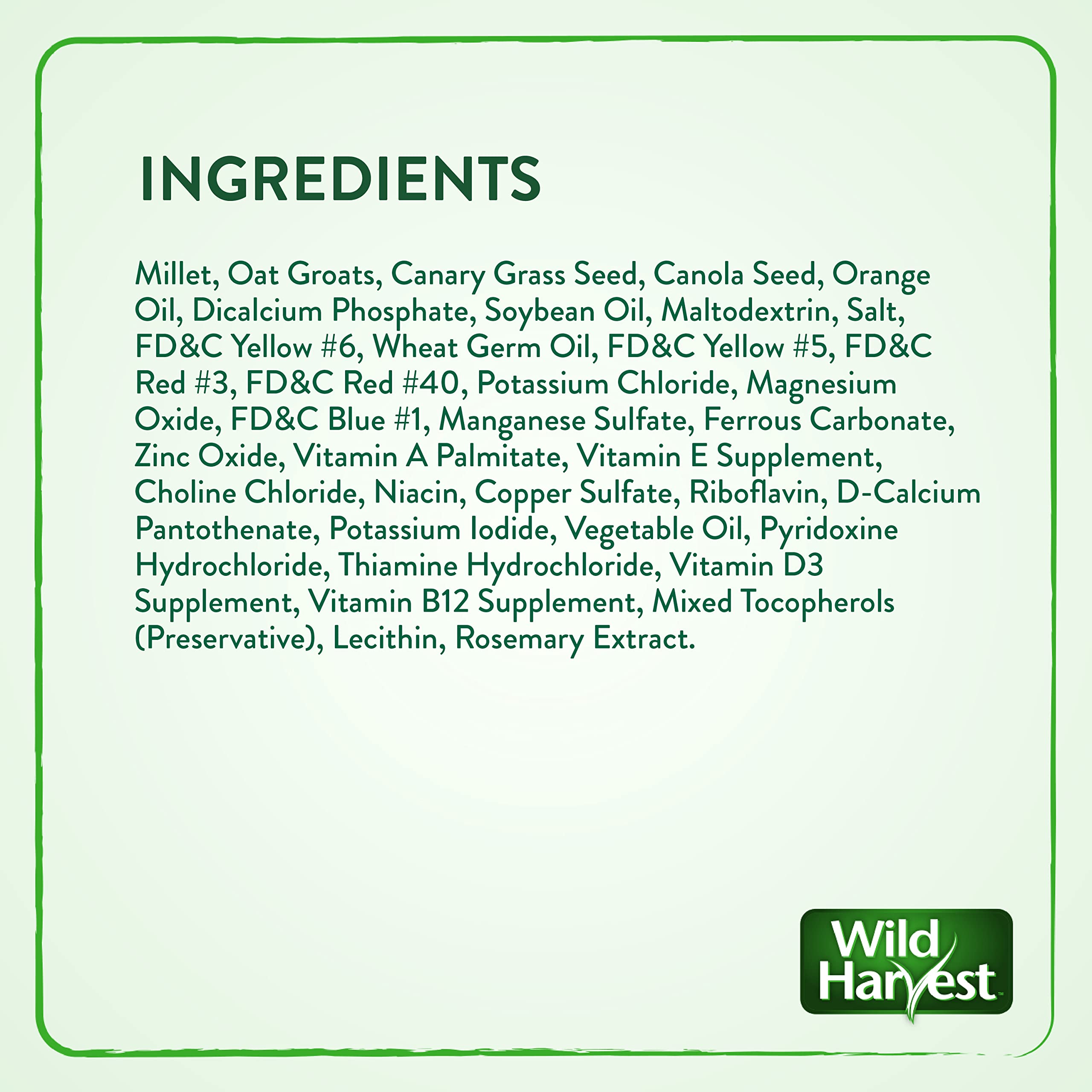 Wild Harvest Daily Blend: ingrédients choisis pour plumage et vitalité.