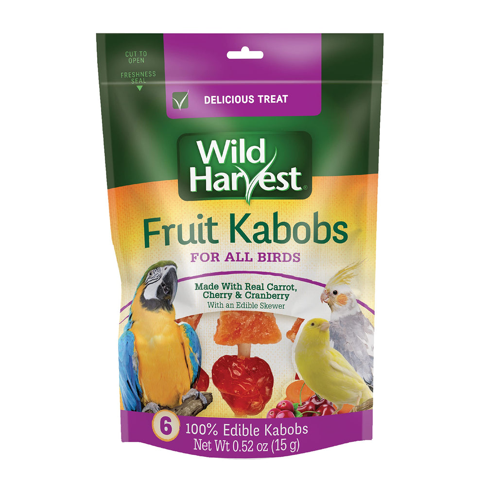 Kabobs Wild Harvest sante-nutrition — mélange savoureux de fruits pour diversifier l'en-cas des oiseaux.