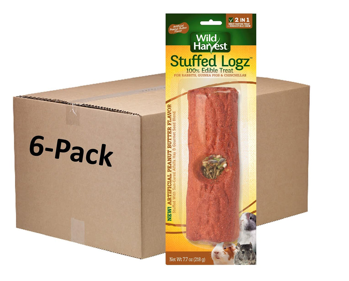 Wild Harvest Stuffed Logz: extérieur bois prêt à mâcher pour petits animaux.