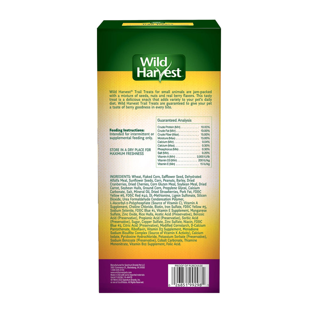 Wild Harvest Trail Treats baies réelles en gros plan pour une saveur naturelle.