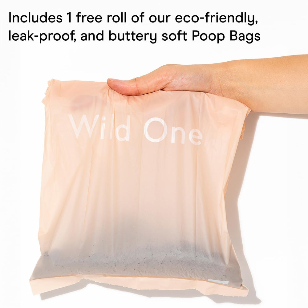 Wild One rouleau-offert-sacs-crottes-blush: avantage supplémentaire pour ne jamais manquer de sacs.