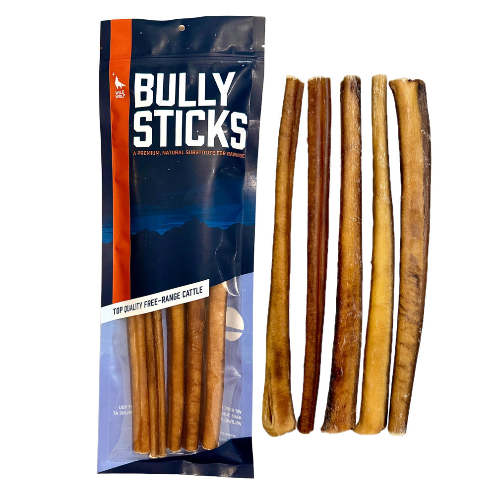 Friandises Wild Wolf Angus 12-pouces – emballage prêt à offrir pour chien.