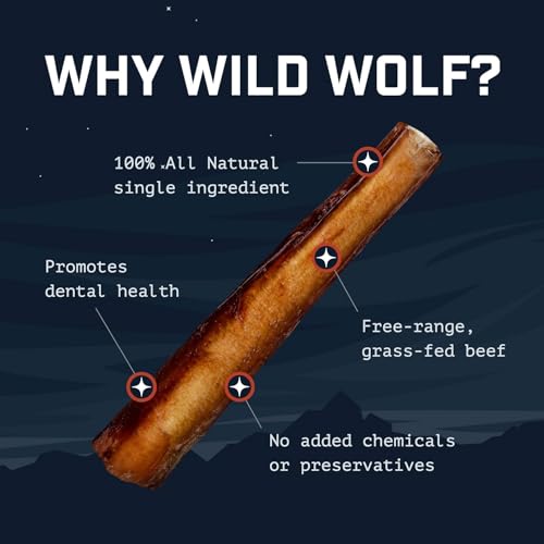 Wild Wolf Angus 6-pouces: textures variées pour une mastication stimulante