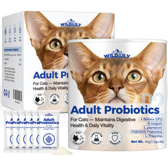 Wildaily Probiotiques chats – emballage pratique pour le soin digestif