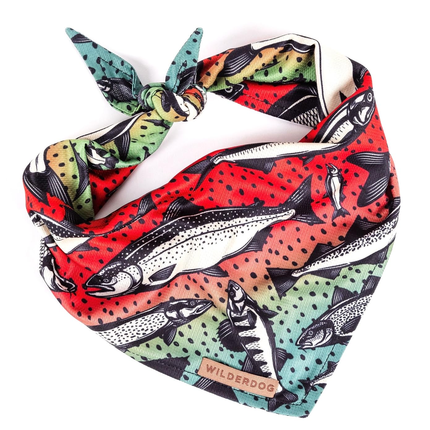 Bandana Wilderdog en maillage léger et séchage rapide pour chien actif.