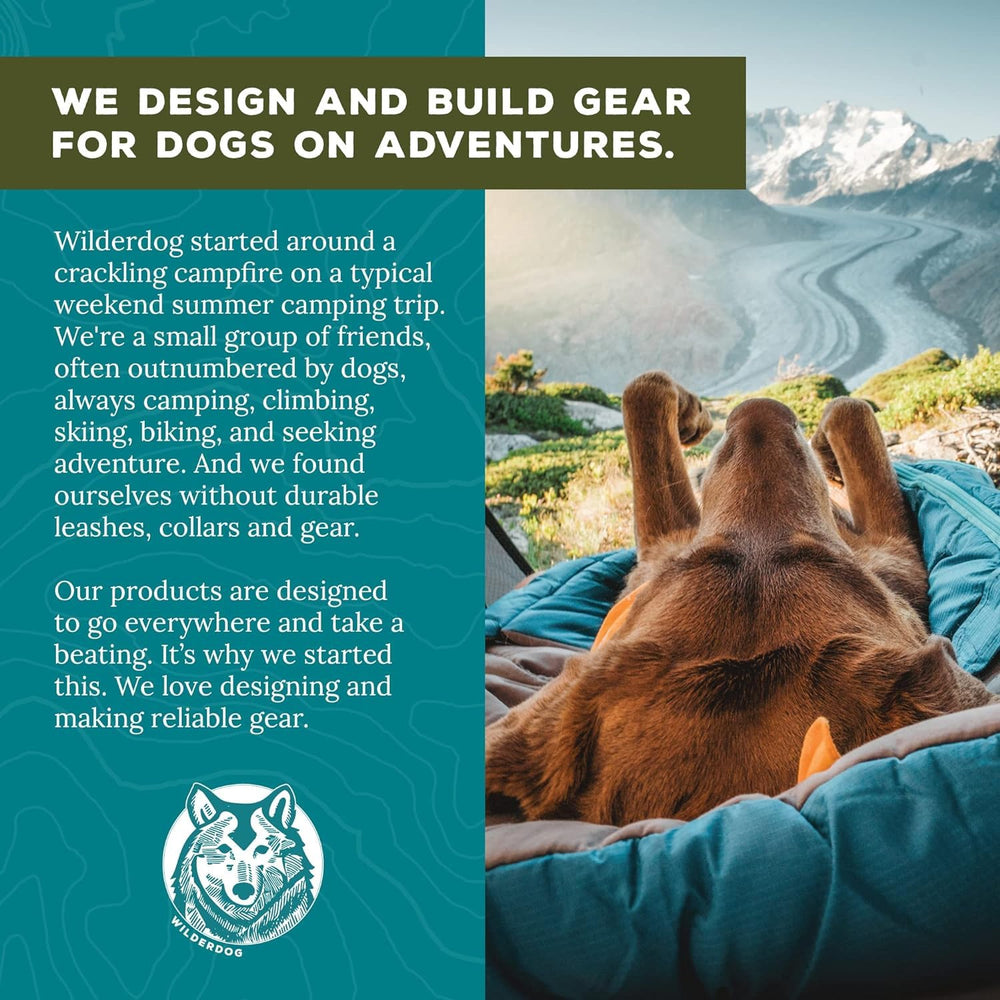 Harnais Wilderdog respirant et léger en olive, idéal pour chaleur lors des sorties