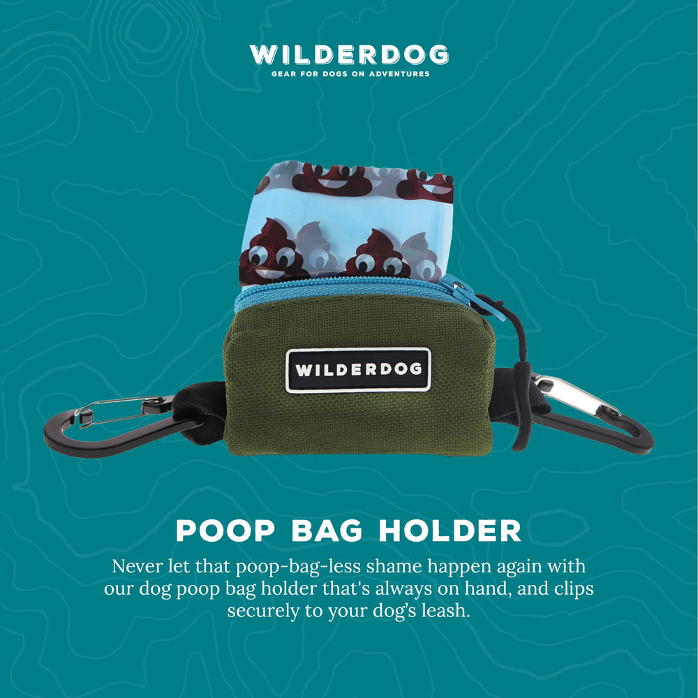 Porte-sacs Wilderdog compact et discret pour sacs à déjections.