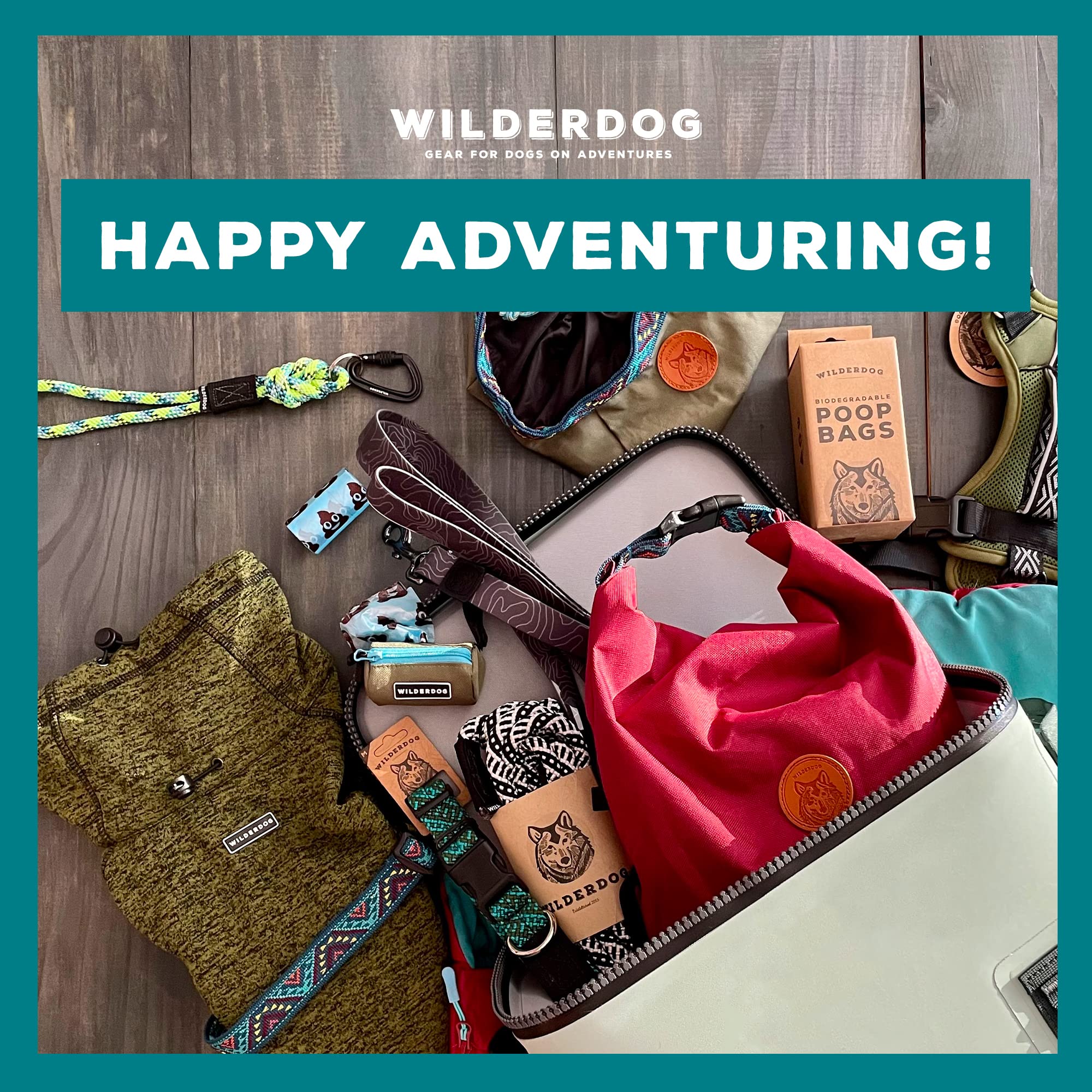 Transport facile avec le porte-sacs Wilderdog, idéal pour sorties en plein air.