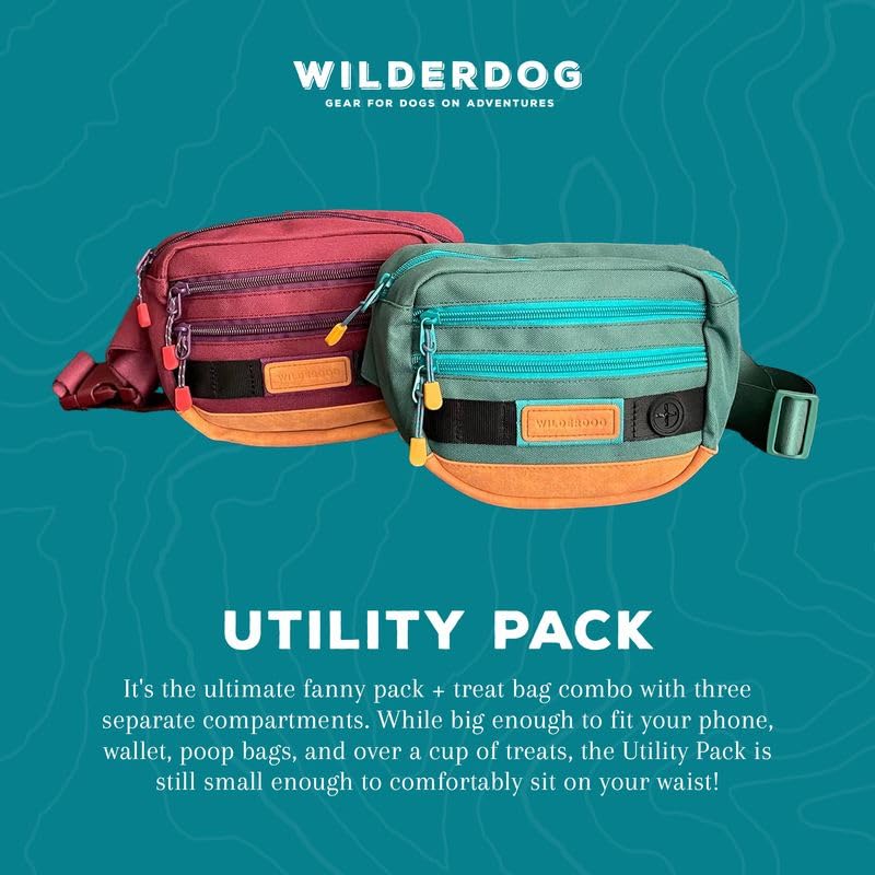 Wilderdog Sac Banane - poids 125 g, léger et confortable à porter.