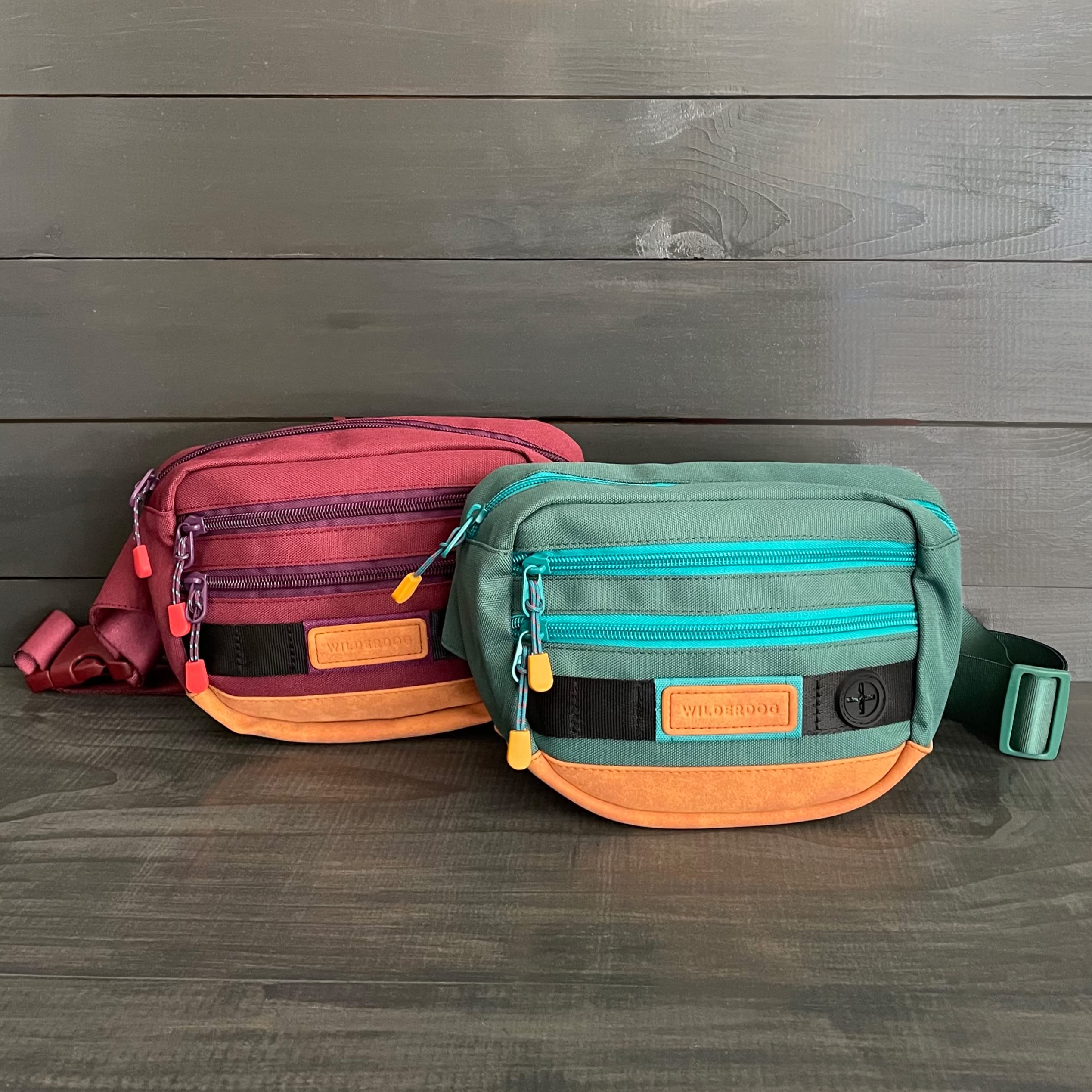 Wilderdog sac banane utilitaire, capacité 2,5 L pour friandises et clés.