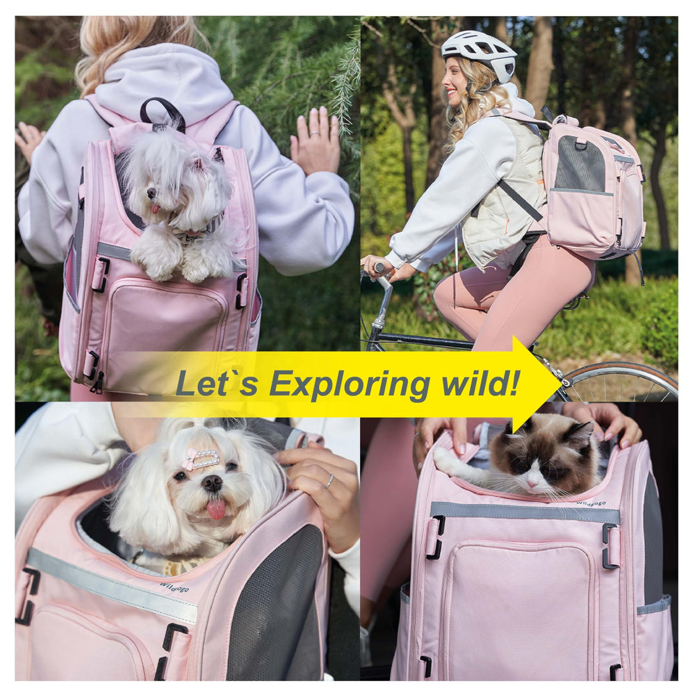 Wildgogo sac porte-animaux usage refuge urgence, idéal pour camping et transferts.