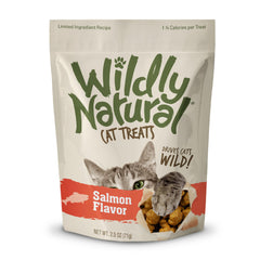 Wildly Natural saumon friandises avec croquant extérieur pour le chat