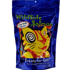 Friandises WildSideSalmon au saumon sauvage pour chat, récompense saine et savoureuse.