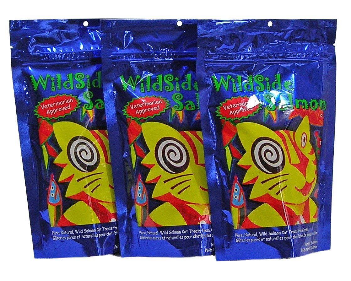 WildSideSalmon friandises saumon Alaska sauvage - emballage pratique pour l’entraînement des chats