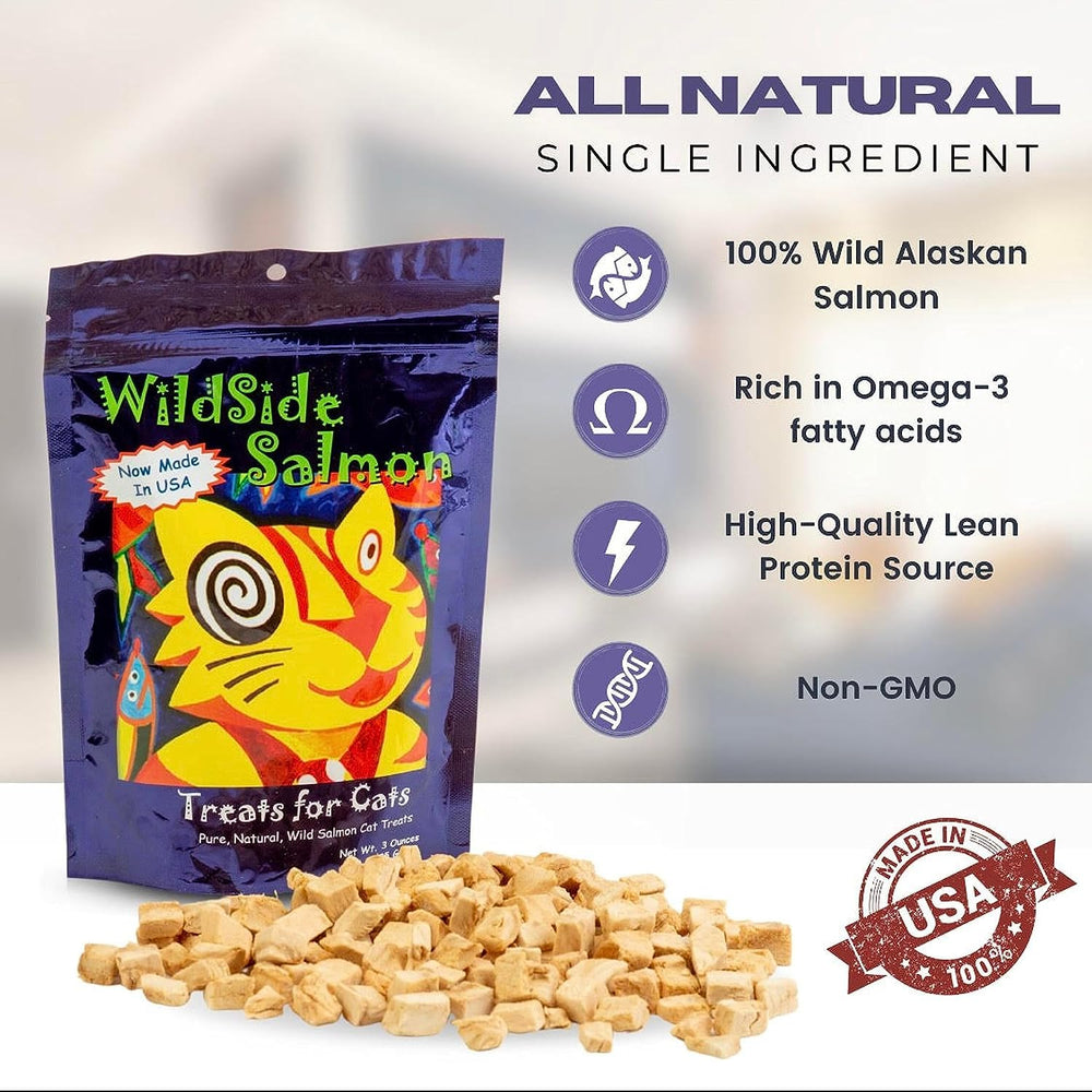 WildSideSalmon friandises saumon Alaska sauvage - portion idéale pour l’entraînement
