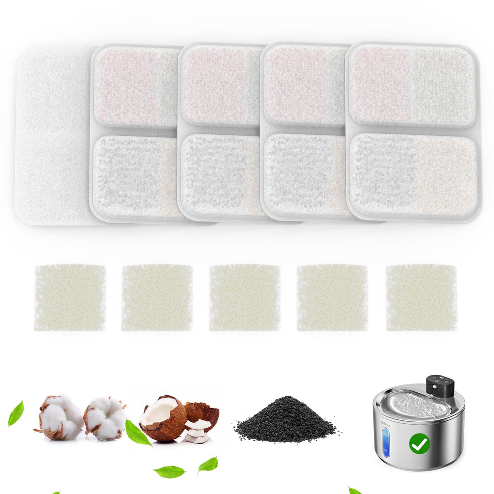 Filtre FS40 de WILKIEE, ensemble de 5 filtres pour eau plus fraîche dans votre fontaine.