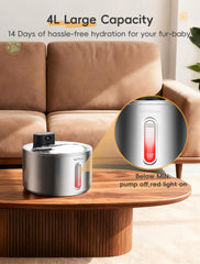 WILKIEE systeme a 3 modes assure eau fraiche au chat.