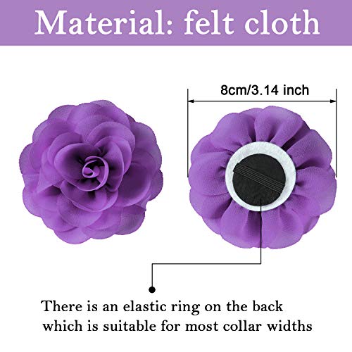 Willbond fleurs collier chat 8 cm – look coloré pour les fêtes.